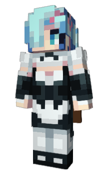 Minecraft skin halfinhalf